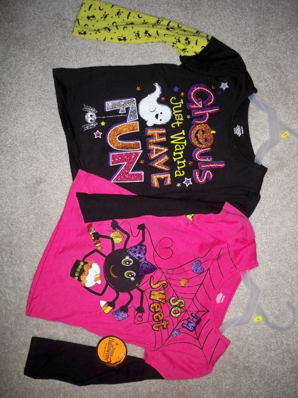 2 toddler Halloween tops, 3T, NWT